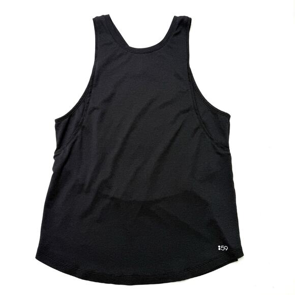 Splits 59 Black Jersey Racerback Tank Top Medium Moisture Wick Sleeveless Shirt - Picture 1 of 6